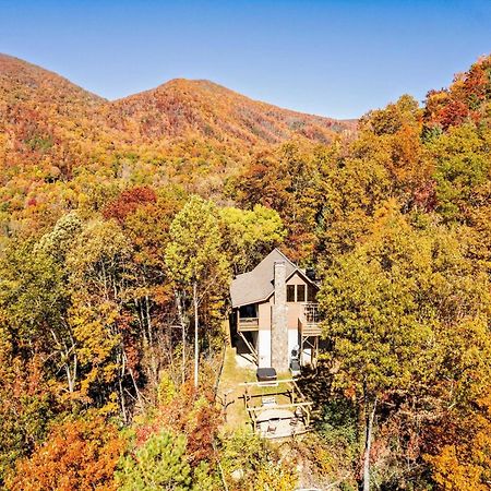 Maggie Valley Cabin With Beautiful Mountain Views, Hottub, Pet Friendly, Gameroom, Fireplace 외부 사진
