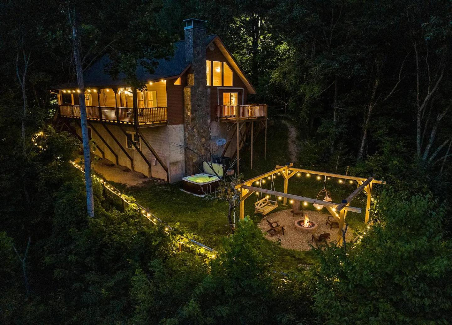 Maggie Valley Cabin With Beautiful Mountain Views, Hottub, Pet Friendly, Gameroom, Fireplace 외부 사진