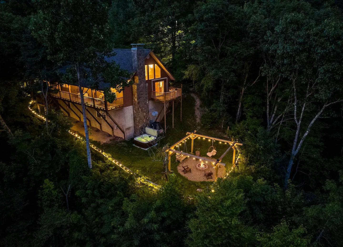 Maggie Valley Cabin With Beautiful Mountain Views, Hottub, Pet Friendly, Gameroom, Fireplace 외부 사진